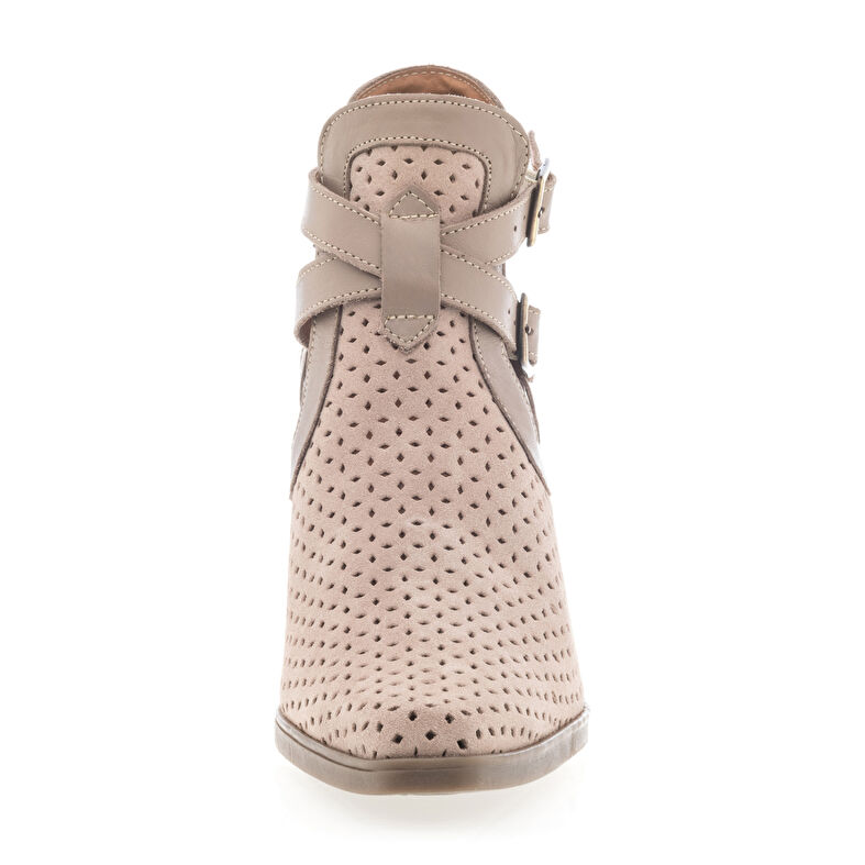 Beige Damenstiefel / Stiefeletten
