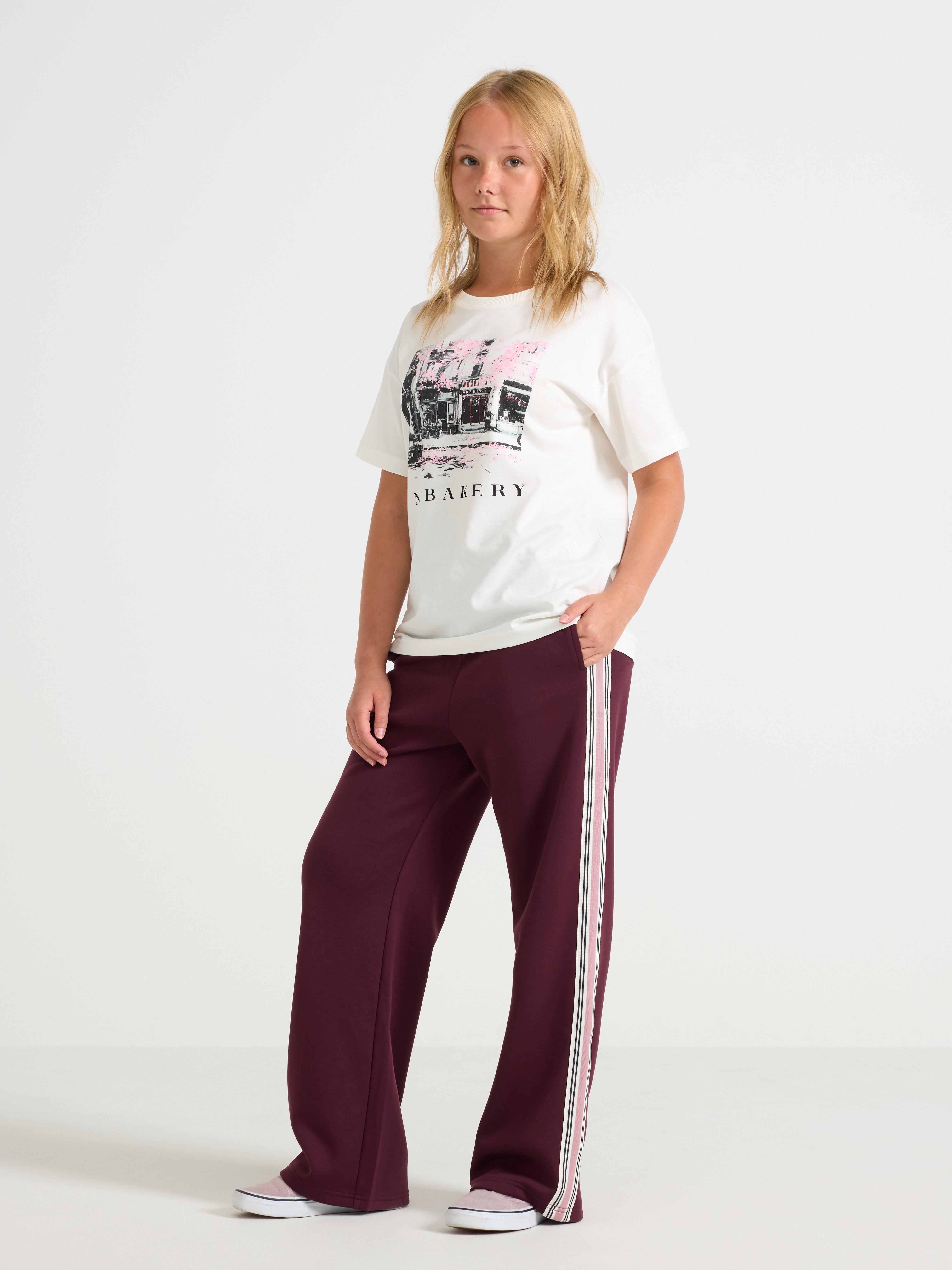 Pantaloni tricotați liliac închis