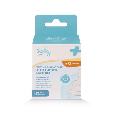 „Baby Wells“ lėtos tėkmės žindukai 0M 2 vnt. 2 vnt.