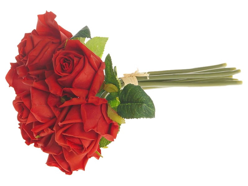 Sztuczny bukiet róż 7 szt. 30 cm czerwone