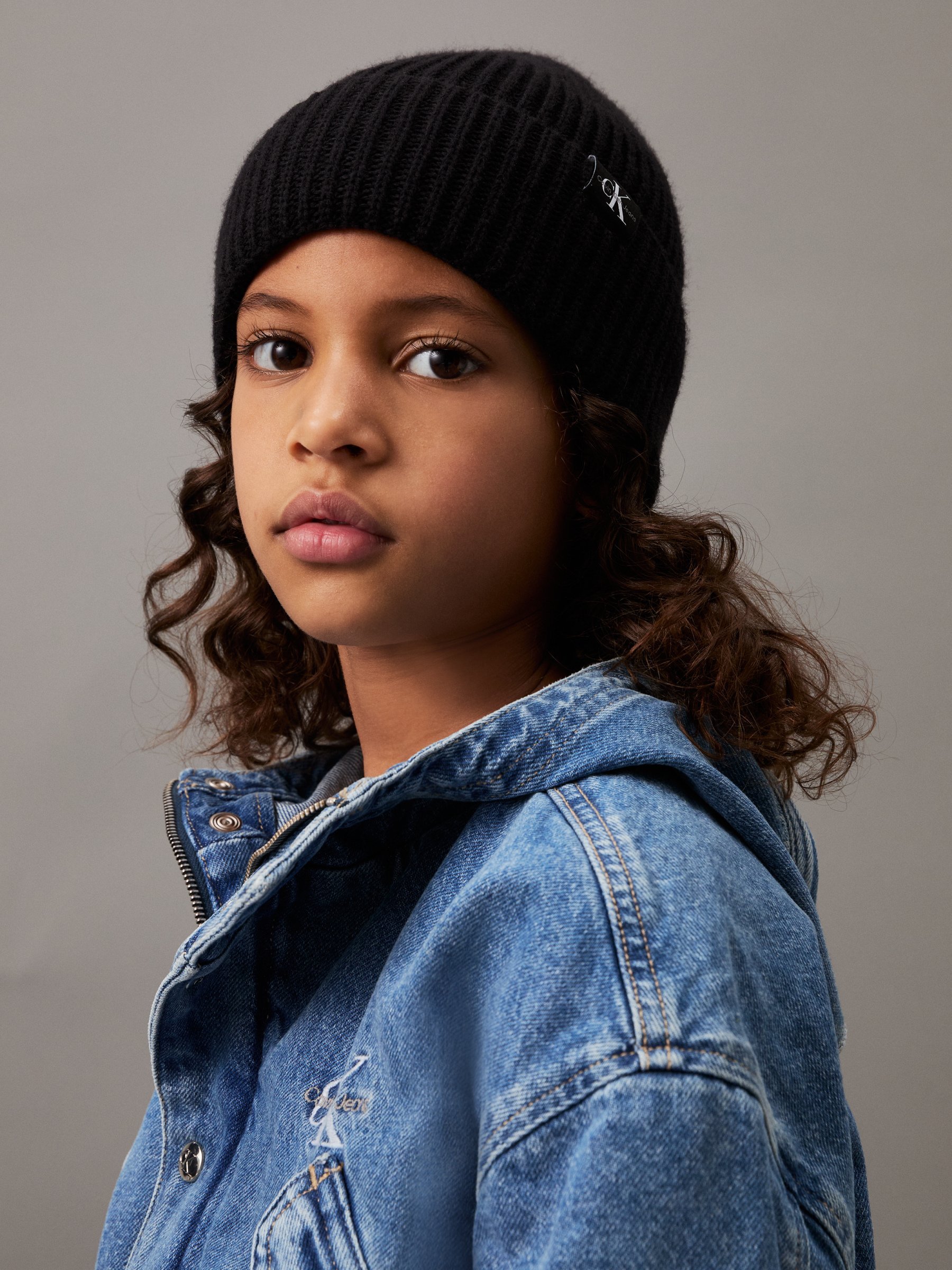 CROPPED BEANIE UNISEX - Pipo - blackCalvin Klein Jeans