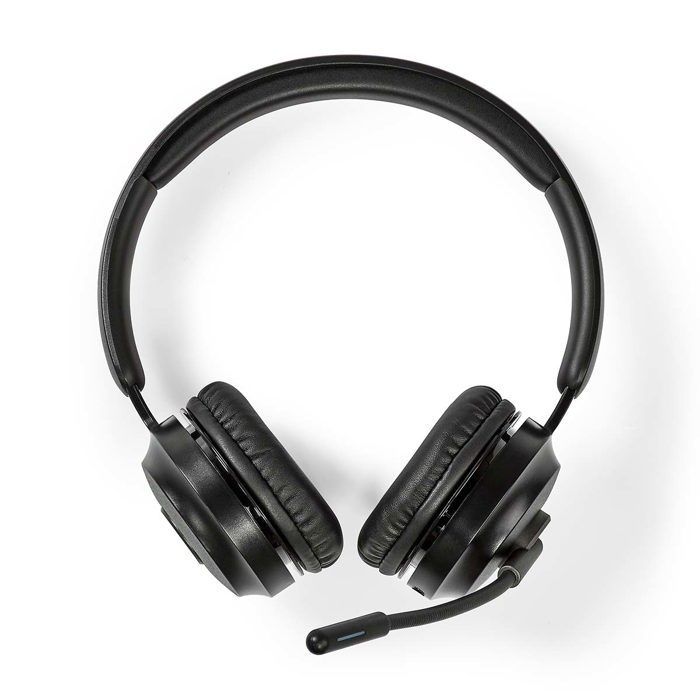 Auriculares para PC - Supraaurales - Estéreo - Bluetooth - Micrófono Inklapbare - Negro
