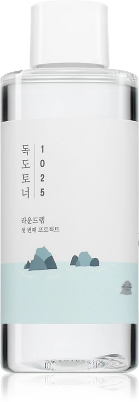 ROUND LAB 1025 Dokdo Toner – sanft peelendes Gesichtswasser mit feuchtigkeitsspendender Wirkung