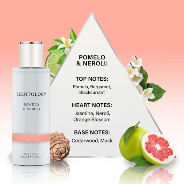 Scentology tělový sprej s pomelem a neroli 200 ml