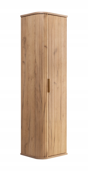 Słupek Łazienkowy 139 cm Dąb CRAFT Wisząca RYFLOWANA GLAMOUR