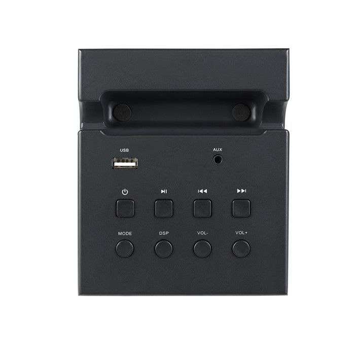 NGS SKYCHARM 50W Bluetooth-torenluidspreker met telefoon, optische ingang, USB, FM-radio en AUX-ingang (wit) + 32GB USB-flashdrive