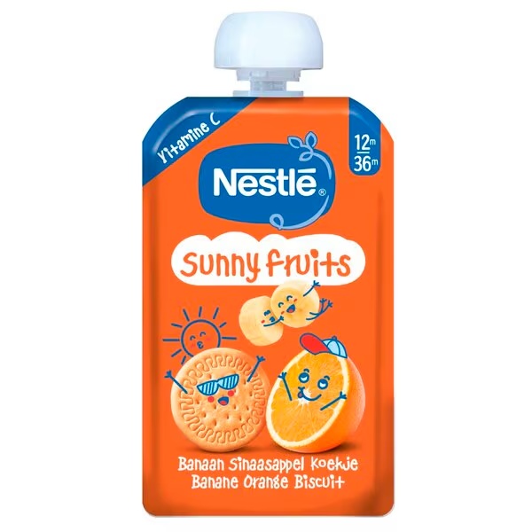 Nestlé vrečka za stiskanje Sunny Fruits 12M+ 110 g