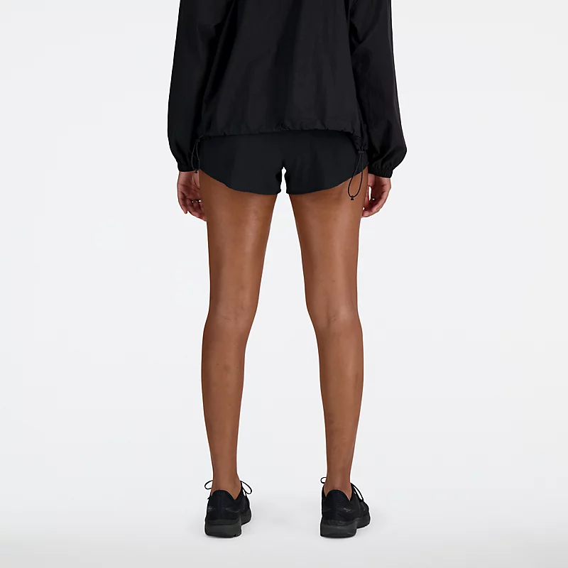 Shorts femininos RC de 3 polegadas - PRETO