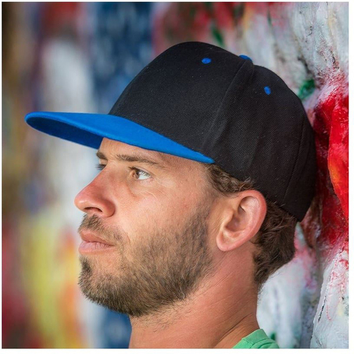  Casquette à visière plate originale, 2 couleurs, fermeture snapback, Result Bronx Core (lot de 2)