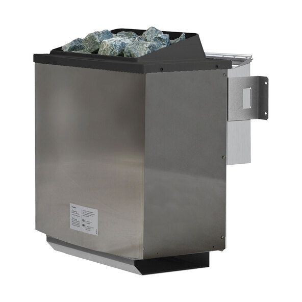 Vera badstuesett, naturlig finish, med 4,5 kW varmeovn