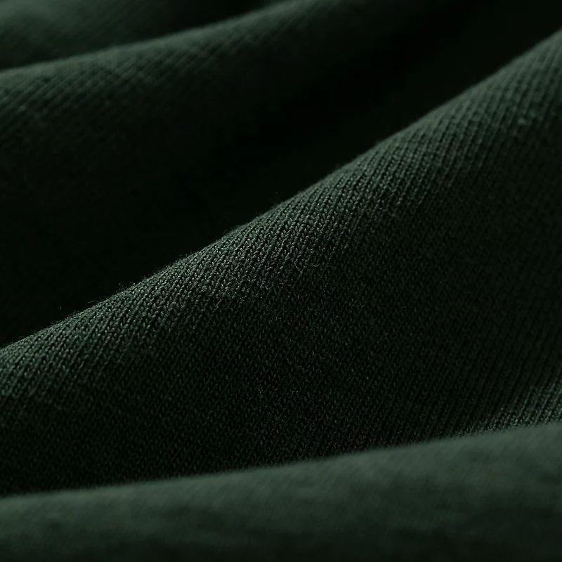T-shirt à manches longues pour homme, fabriqué aux États-Unis – Vert nuit