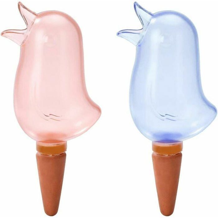 Automatic drip irrigation - PZCC - Bird - Indoor and outdoor - 2 pieces - Pink and blue