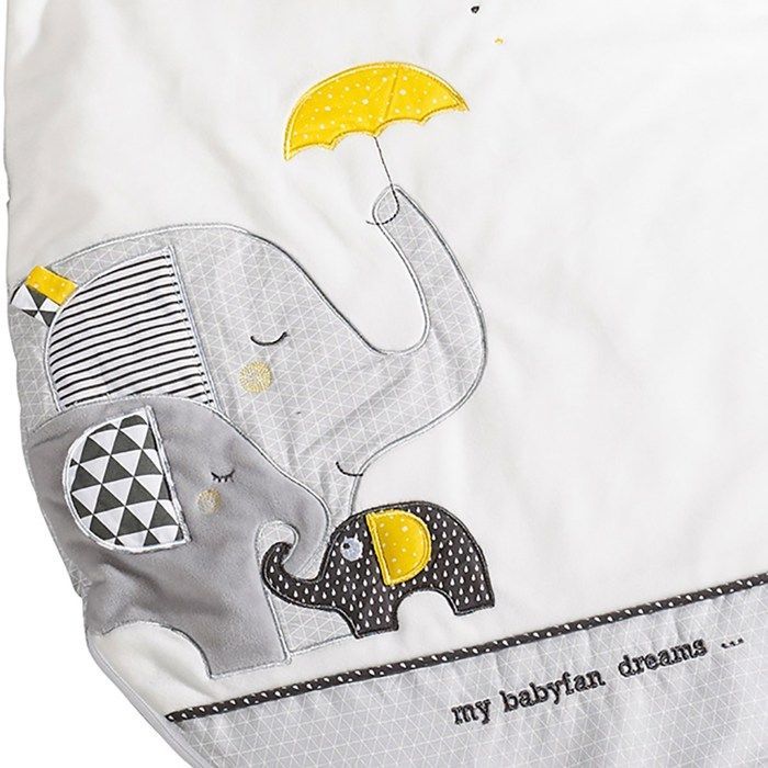 Saco de dormir de algodón blanco - Babyfan - 0-4 meses - Acolchado - Unisex