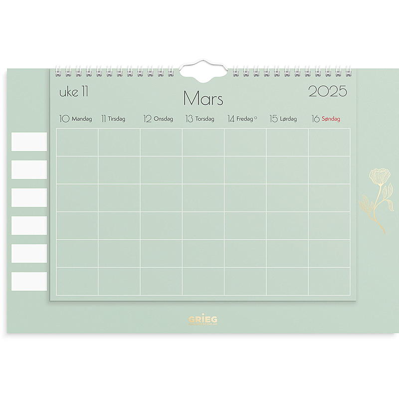 Veggkalender hjemmeplan