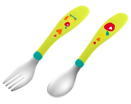 CHICCO Chicco First Talheres verdes 12 meses+