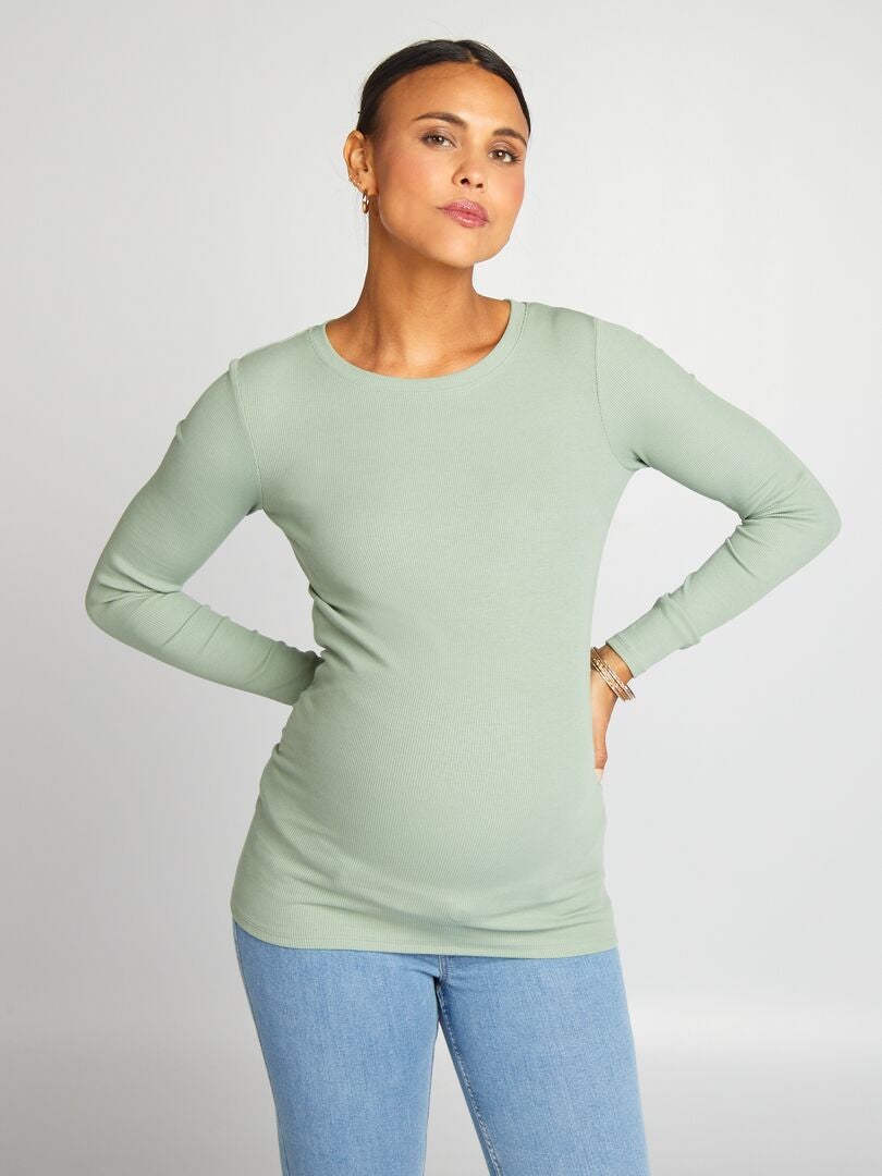 Camiseta de maternidade - VERDE