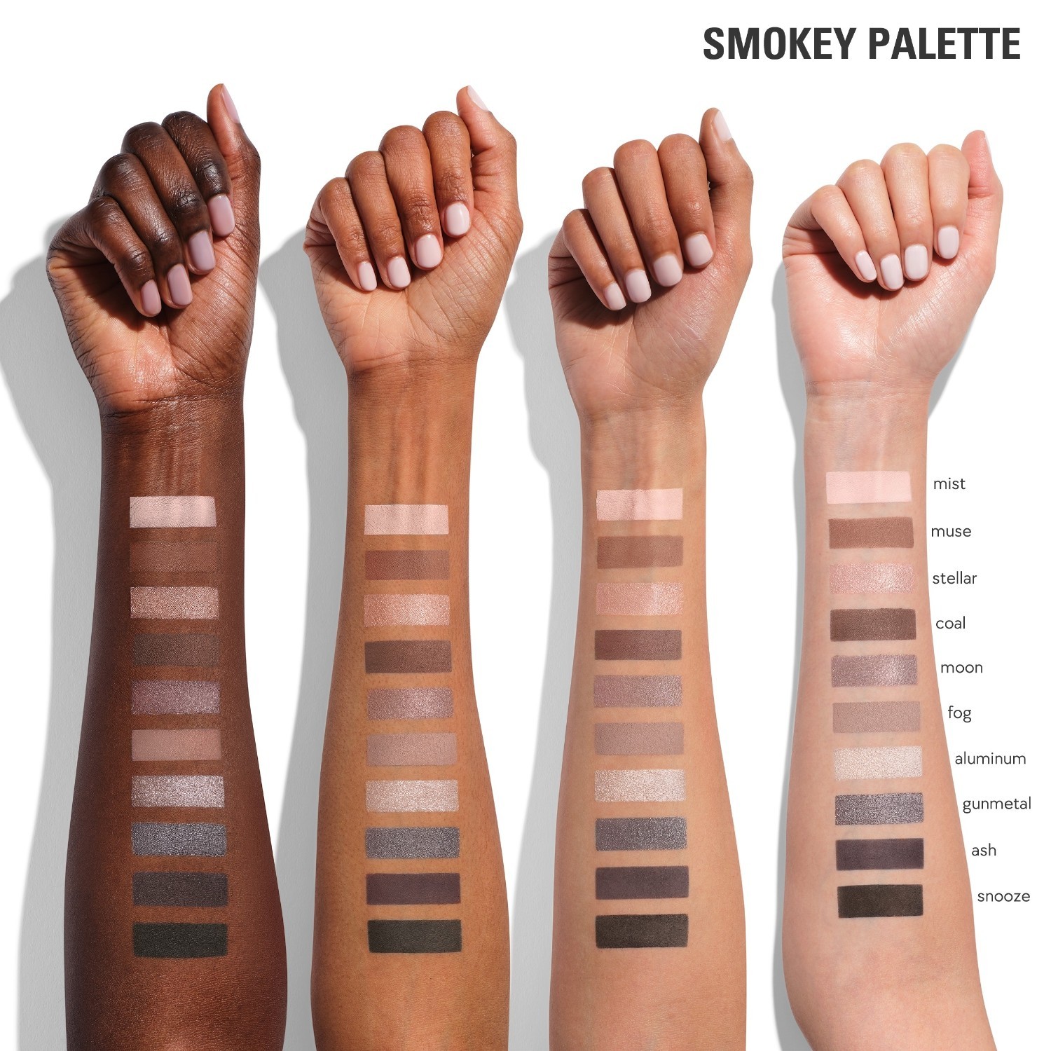 KYLIE COSMETICS Paleta sjenila za oči „Smokey“ (10 nijansi, 0,9 g – 9 g)
