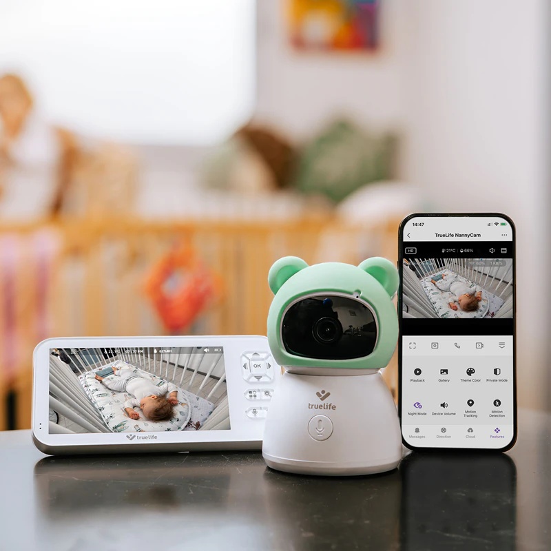Pametni digitalni video otroški monitor TrueLife NannyCam R6 Dual
