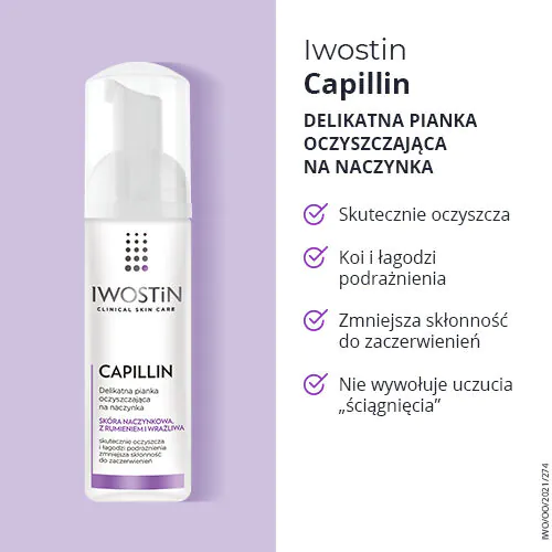 Iwostin Capillin Oczyszczająca pianka na naczynka