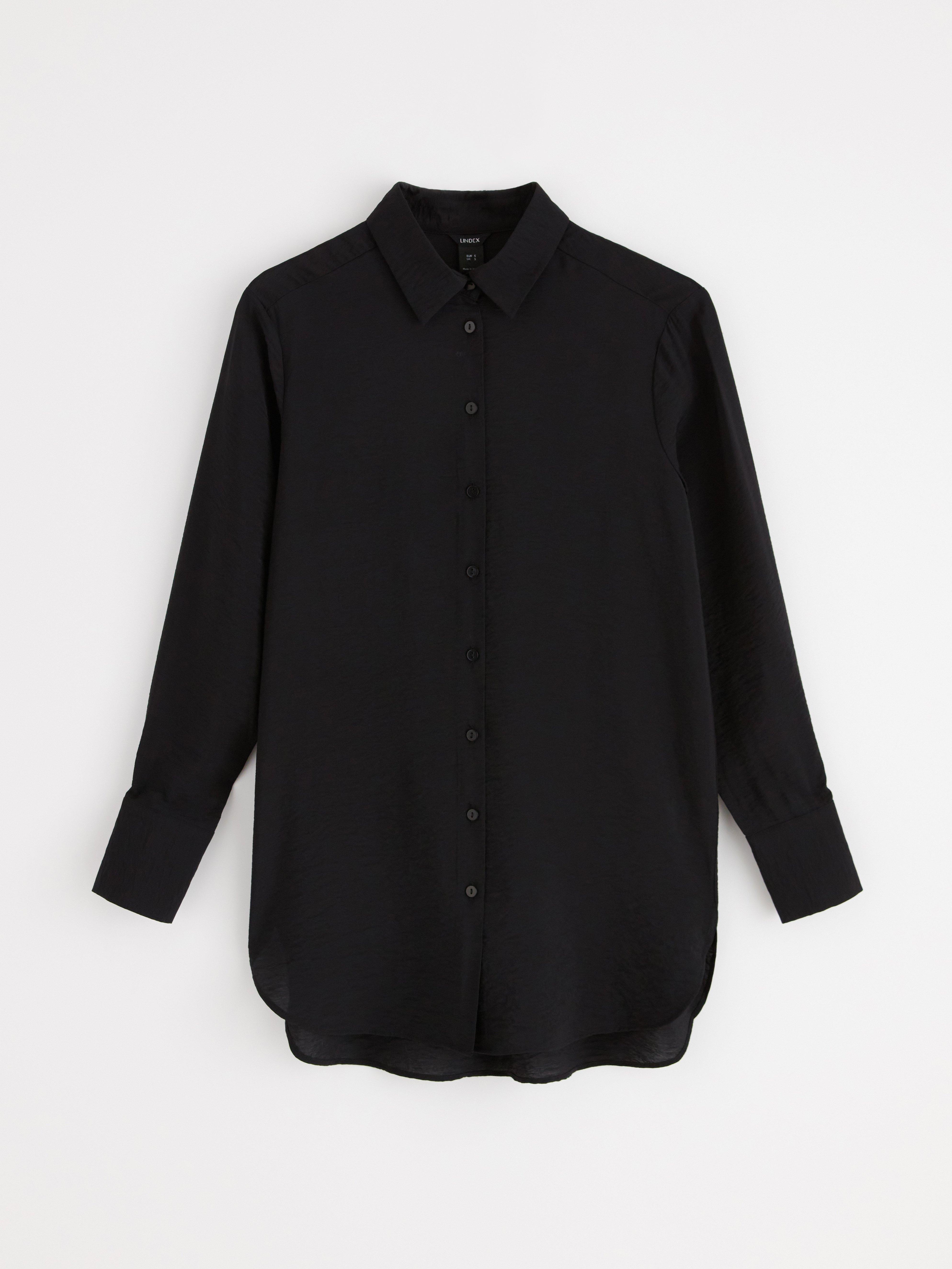 Camisa de manga larga negra