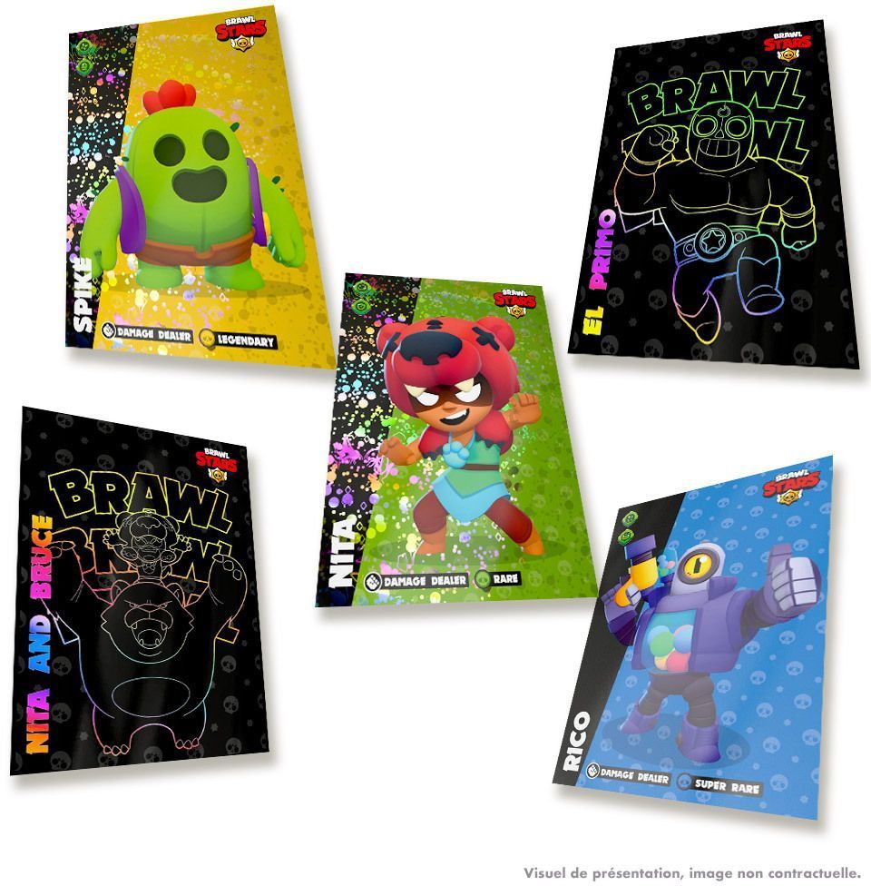 Boîte métal - PANINI - BRAWL STARS TC - 8 pochettes - 64 cartes