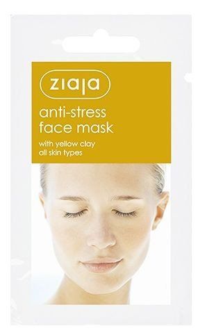 Antistresa sejas maska ar dzelteno mālu Mitrinoši sejas krēmi