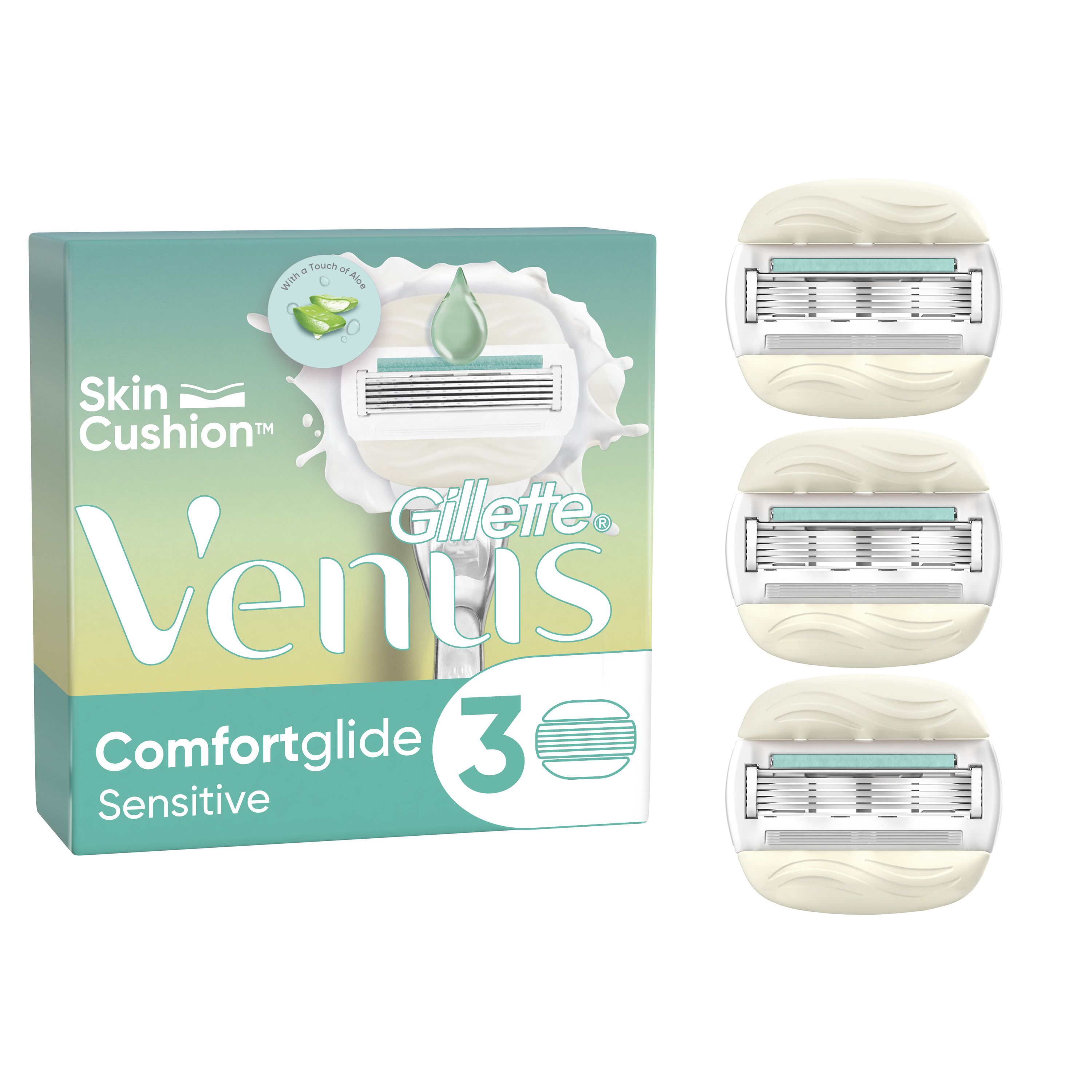 Venus Comfortglide Sensitive zamjenske oštrice Ženske britvice