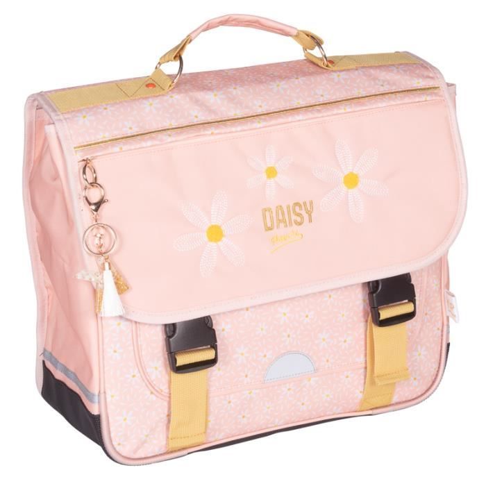 Rollbarer Schulranzen - KID'ABORD - KIP DAISY - Blumenmuster - Rosa - 38 cm