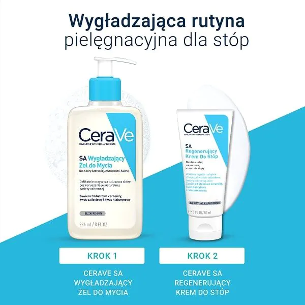 CeraVe SA Regenerujący krem do stóp do skóry bardzo suchej i szorstkiej