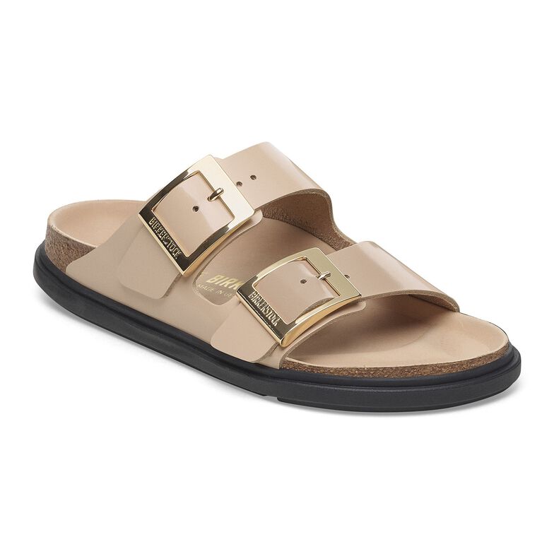 Arizona Droplet Buckle Pelle naturale vernice - High-Shine New Beige High-Shine New Beige