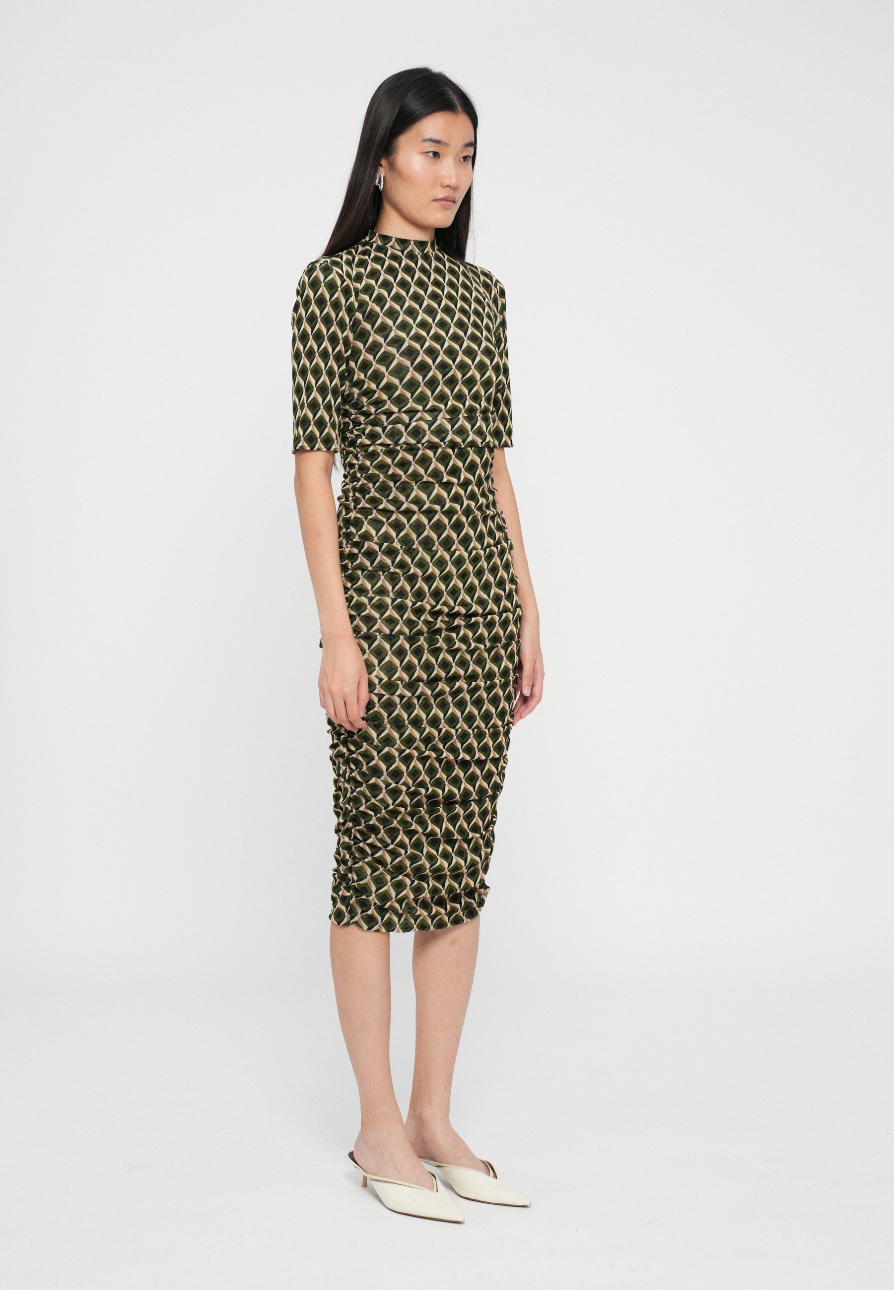 Diane von Furstenberg LENA KLEID - Jerseykleid - oliv