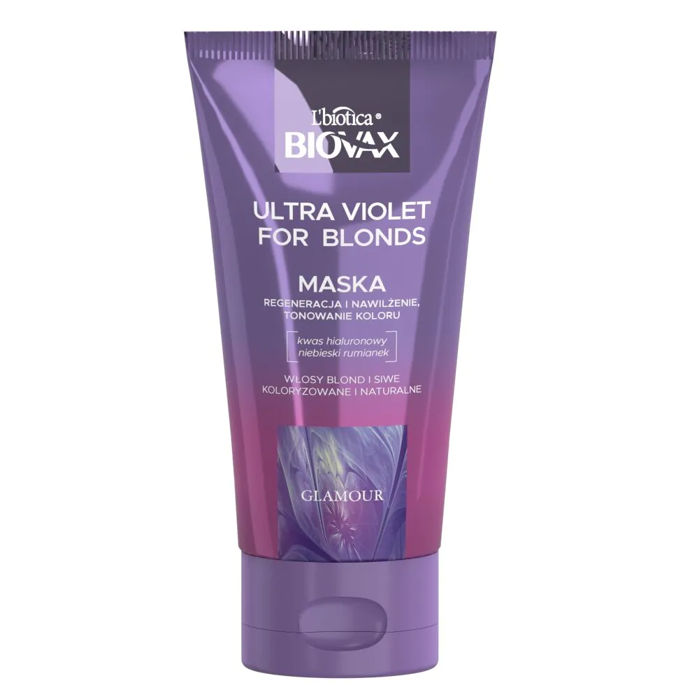 Biovax Ultra Violet Maseczka Tonująca do włosów Blond i Siwych