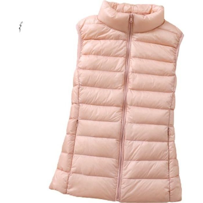 Doudoune Femme - FUNMOON - Gilet Sans Manche - Ultra Légère - 90% Duvet - Zippée
