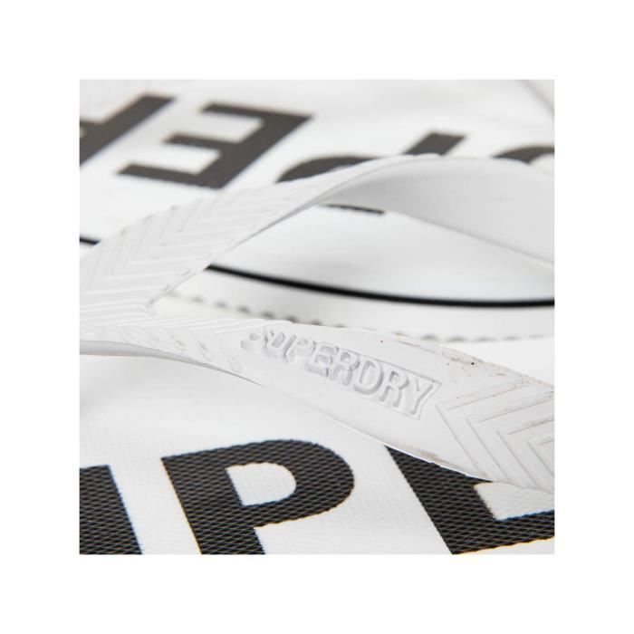Infradito da uomo Superdry - Code Essential - Bianche - Gomma