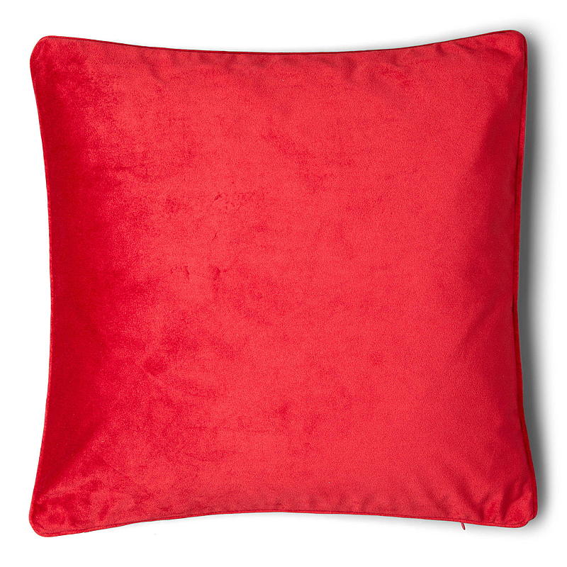 Hjem Putetrekk 45x45 cm fløyel rød