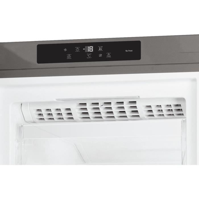 Congelador vertical HOTPOINT UH6F2CXI - 4 cestas/cajones - 228 L - No Frost - Clase energética E - Ancho 59,5 cm x Alto 167 cm - Acero inoxidable
