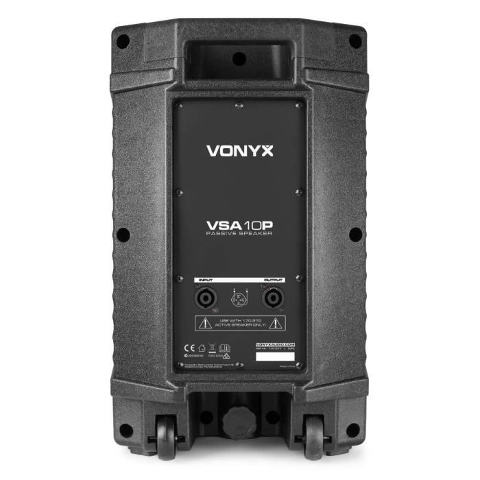 Caixa acústica passiva - VONYX - VSA10P - 10 polegadas - 500W - Crossover ativo de 2 vias