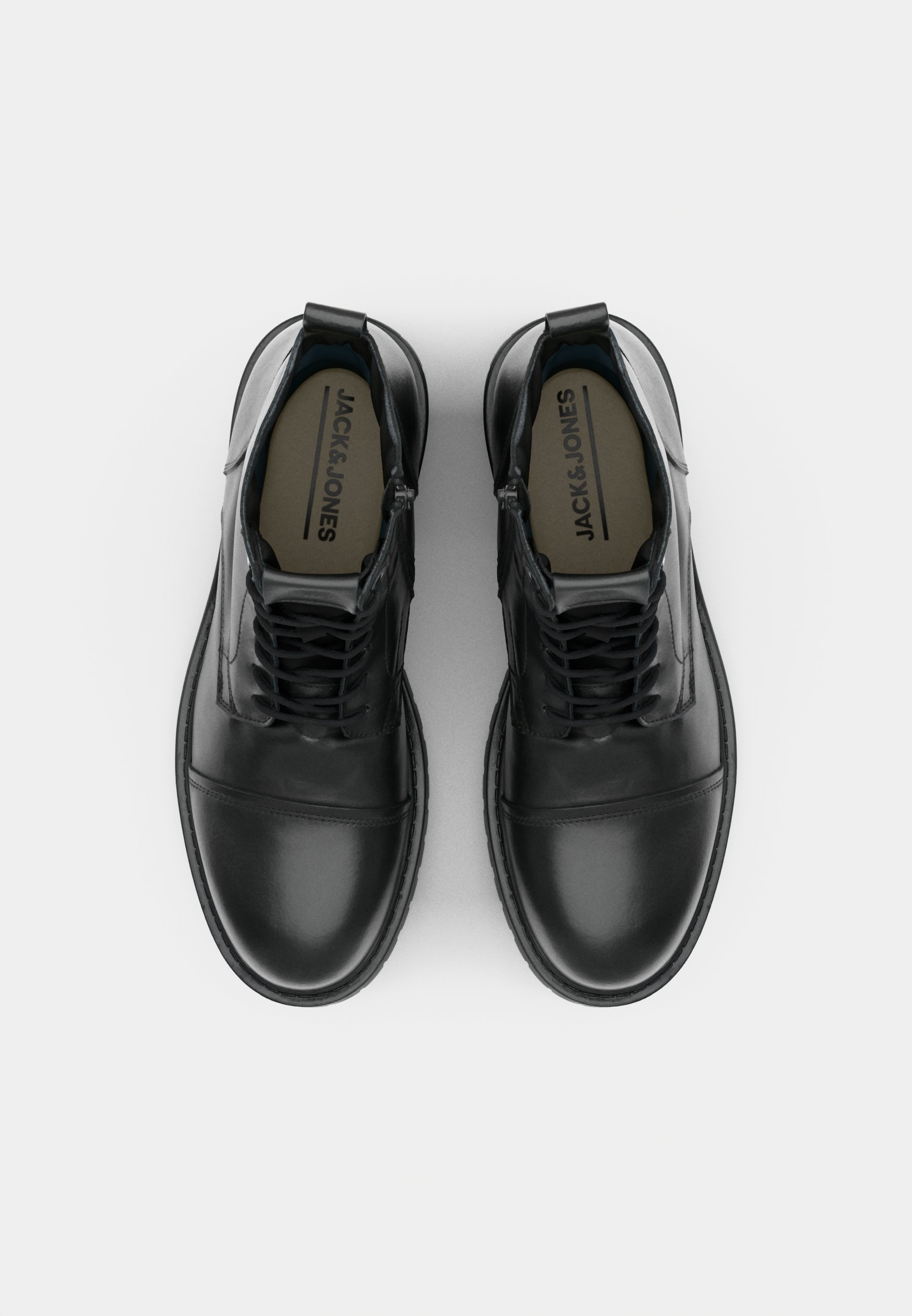 Stivaletti Jack & Jones JFWTREMOR - Stivaletti stringati alla caviglia - antracite