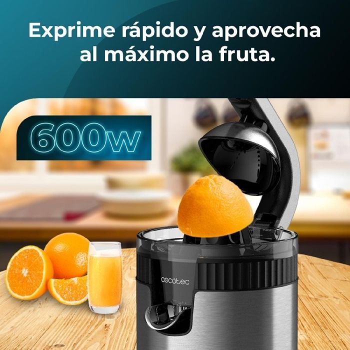 Cecotec Presse-agrumes électrique avec bras levier Xqueeze RetroJuice 600 Acier