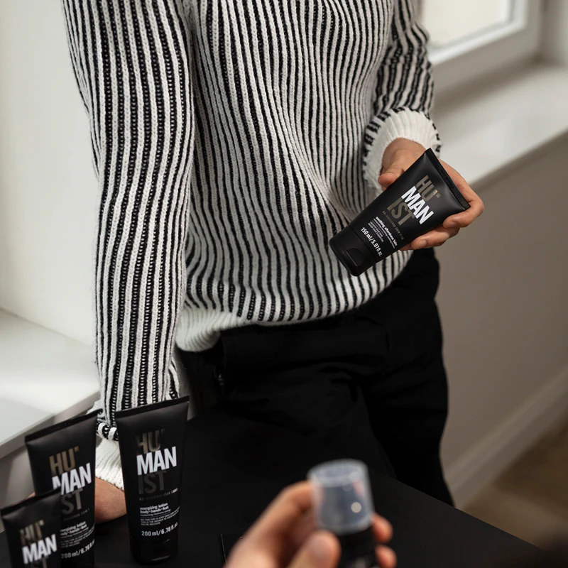 Bálsamo pós-barba calmante Humanist da Delia Cosmetics
