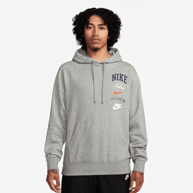 Felpa con cappuccio Club Fleece con grafica Stack