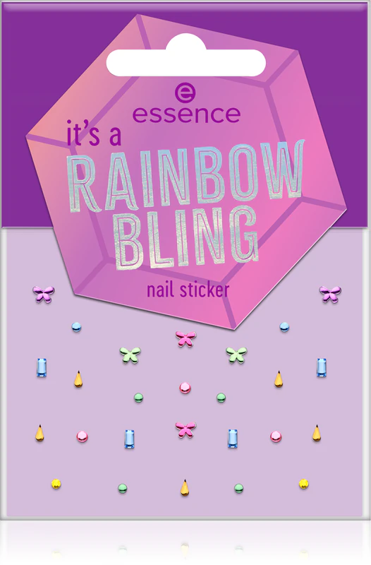 trblietavé nálepky na nechty essence it's a rainbow