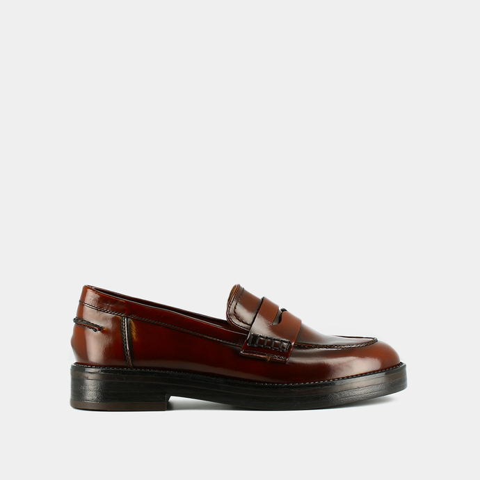 Mocassins  en cuir marron