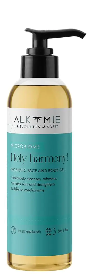 Alkmie Holy Harmony Probiotyczny żel do mycia twarzy i ciała, 150 ml