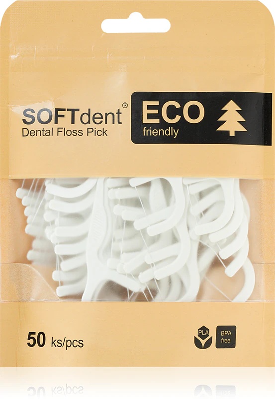 SOFTdent ECO dantų siūlas. Išrinkite dantų krapštukus su dantų siūlu.