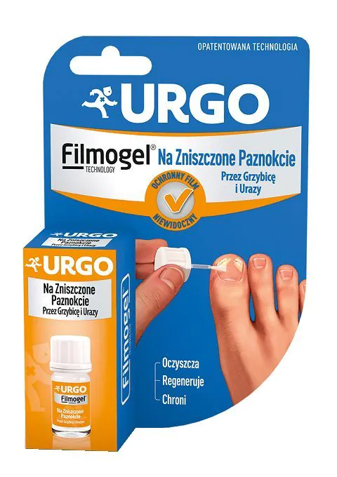 Urgo Żel na Zniszczone Paznokcie przez Grzybicę i Urazy