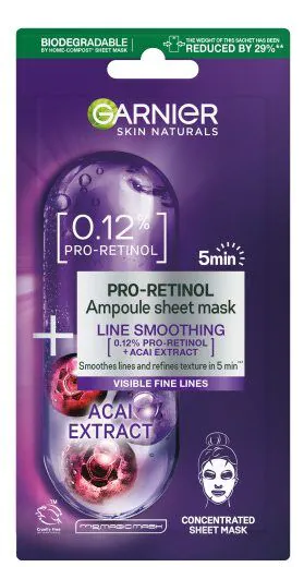 Garnier Skin Naturals Pro Retinol Ampułka w masce na tkaninie