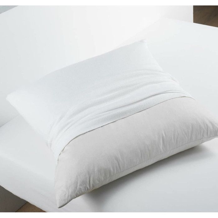 Set mit 2 Kissen (65 x 65 cm), Memory-Schaum, spezielle Nackenstütze, PROMOLINGE + 2 Kissenschoner (65 x 65 cm)