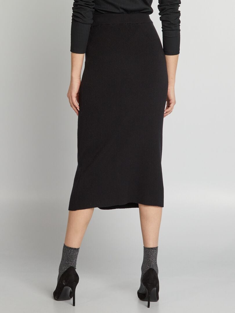 Falda midi - negra