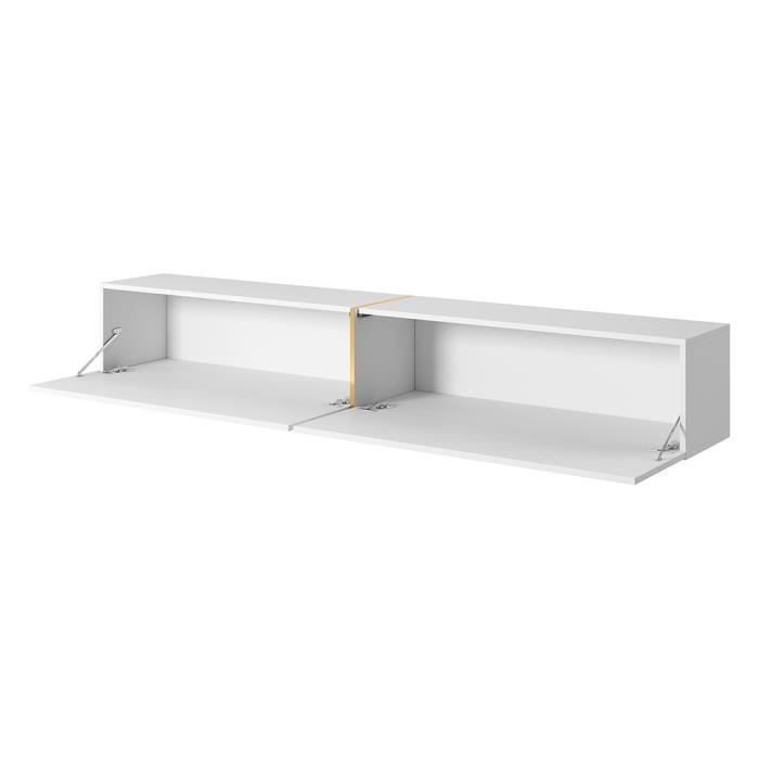 Mueble para TV - Blanco - Bisira - 200 x 31,6 x 30